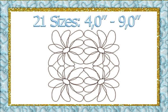 Flower Quilt Block Machine Embroidery Review