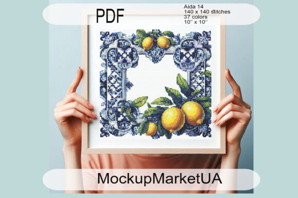 Lemons Fruit Cross Stitch for Apparel