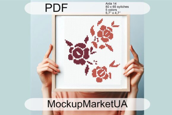 Rose Cross Stitch Patterns for Handmade Markets