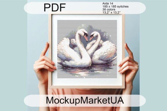 Swan Cross Stitch Patterns for Business Use
